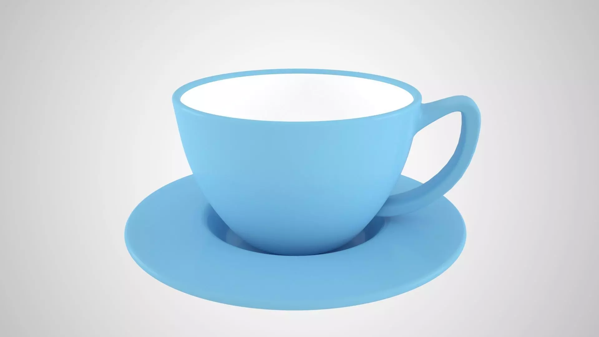 Bundle of 74 most used colors based Coffee Tea Cups with Saucer 3D Model Collection_34