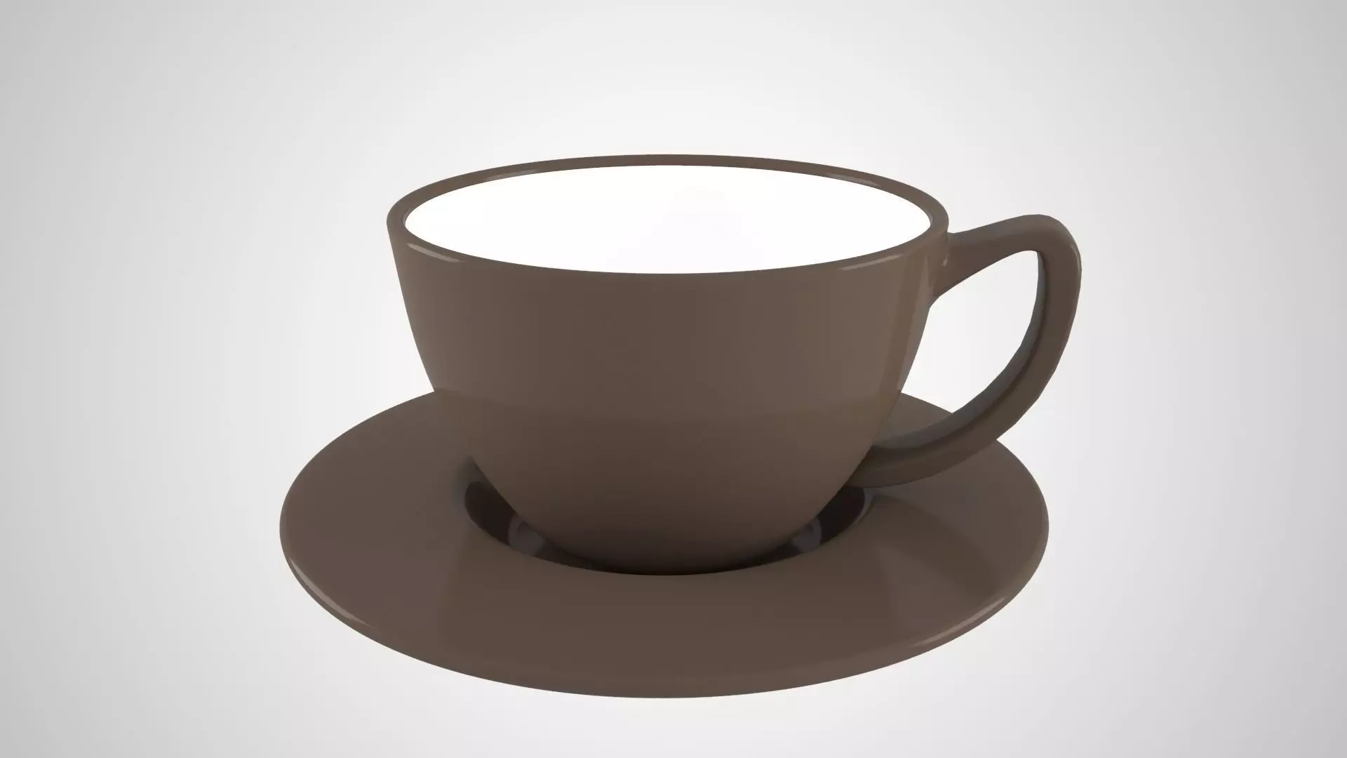 Bundle of 74 most used colors based Coffee Tea Cups with Saucer 3D Model Collection_46