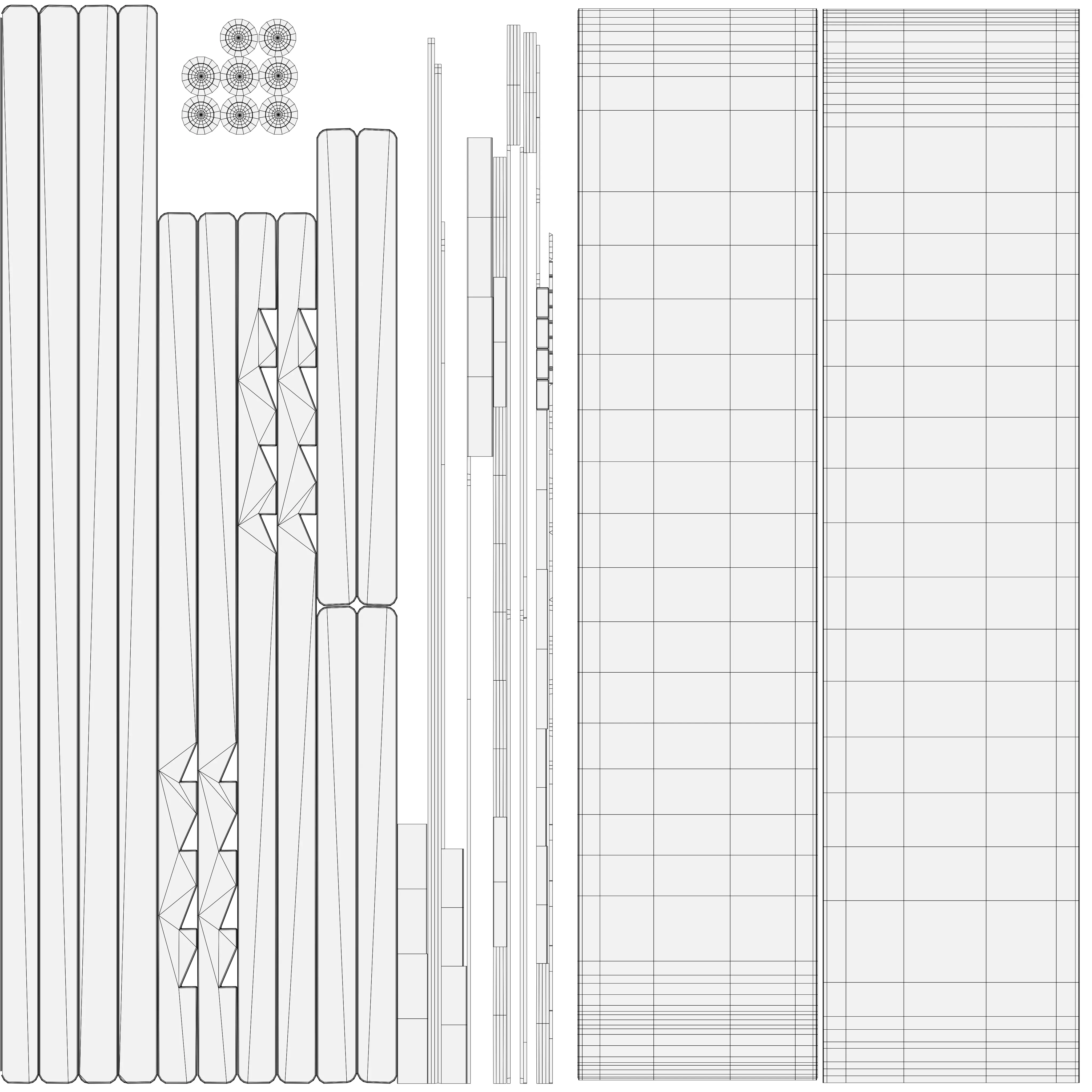 Beach Chair Low-poly 3D model_9
