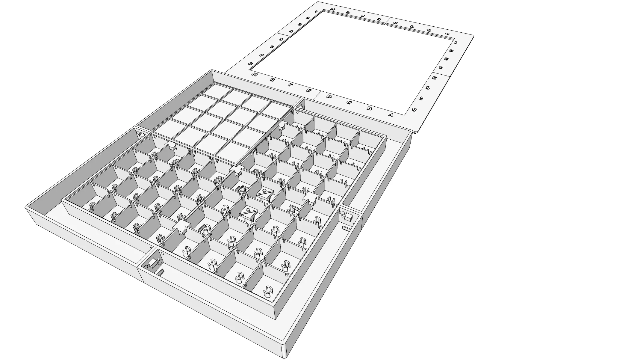 3D Printable Chessboard 470x470mm 3D print model_4