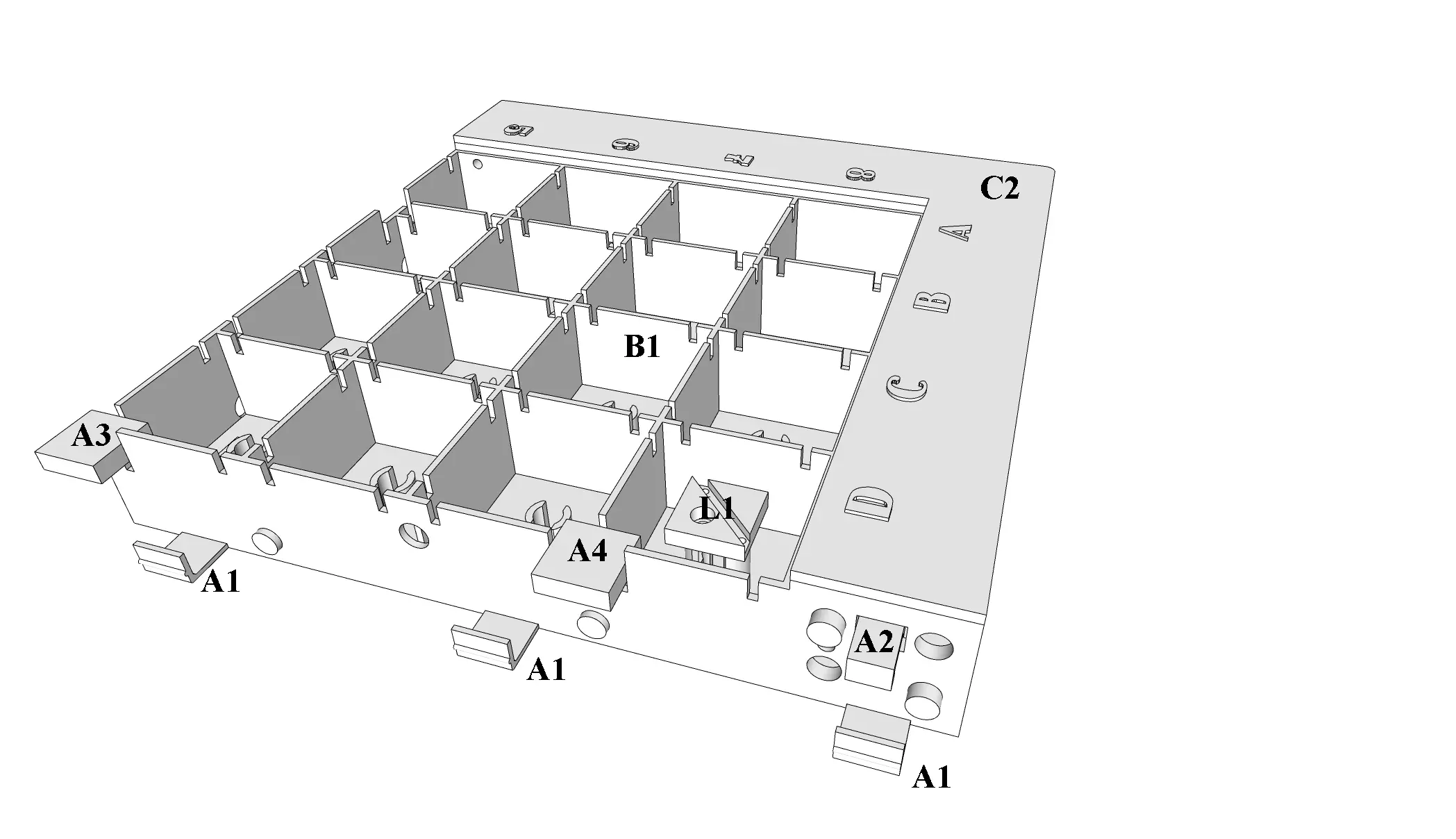 3D Printable Chessboard 470x470mm 3D print model_0