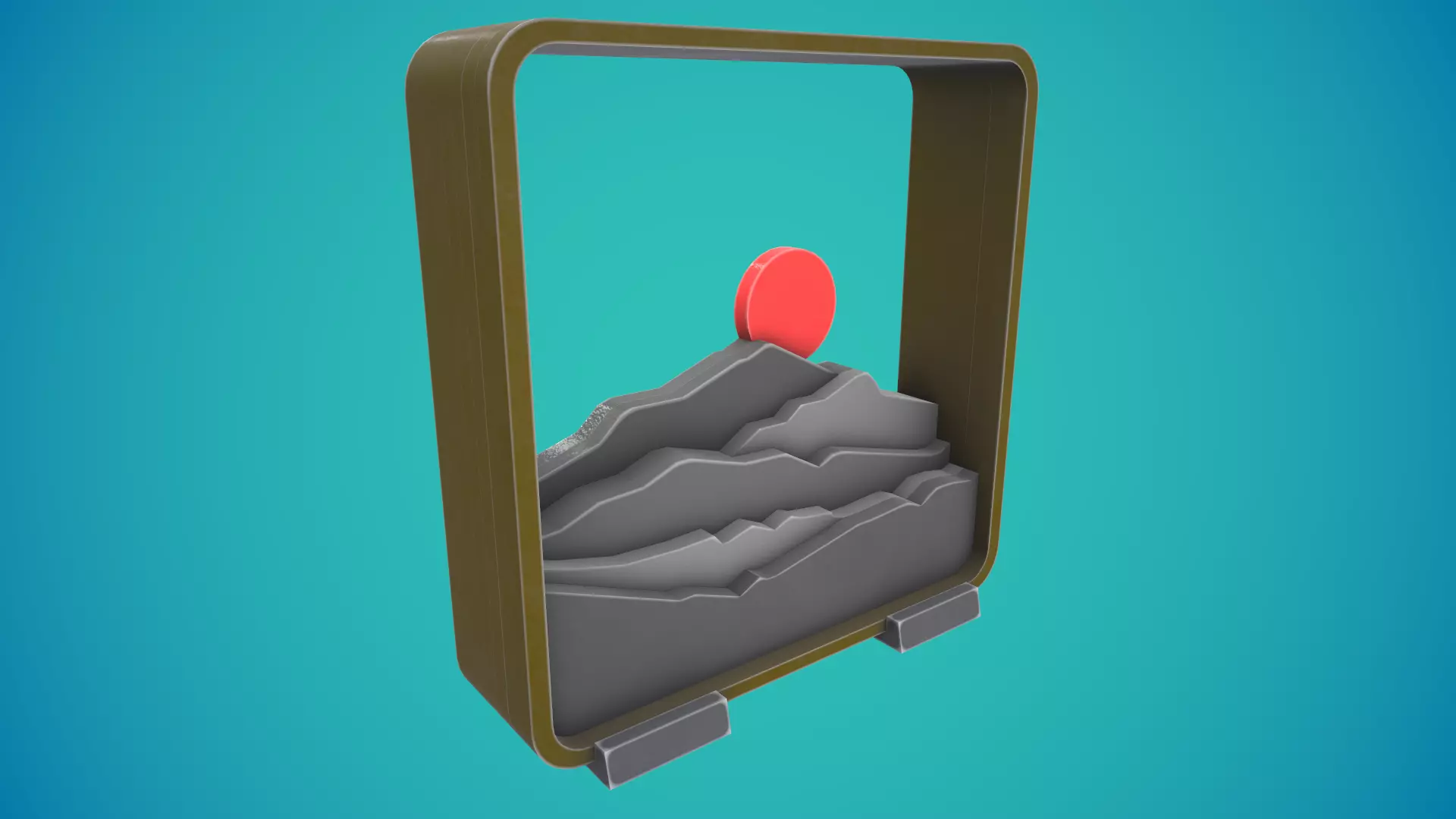 Sunset Tablestop Figure 3D print model_2