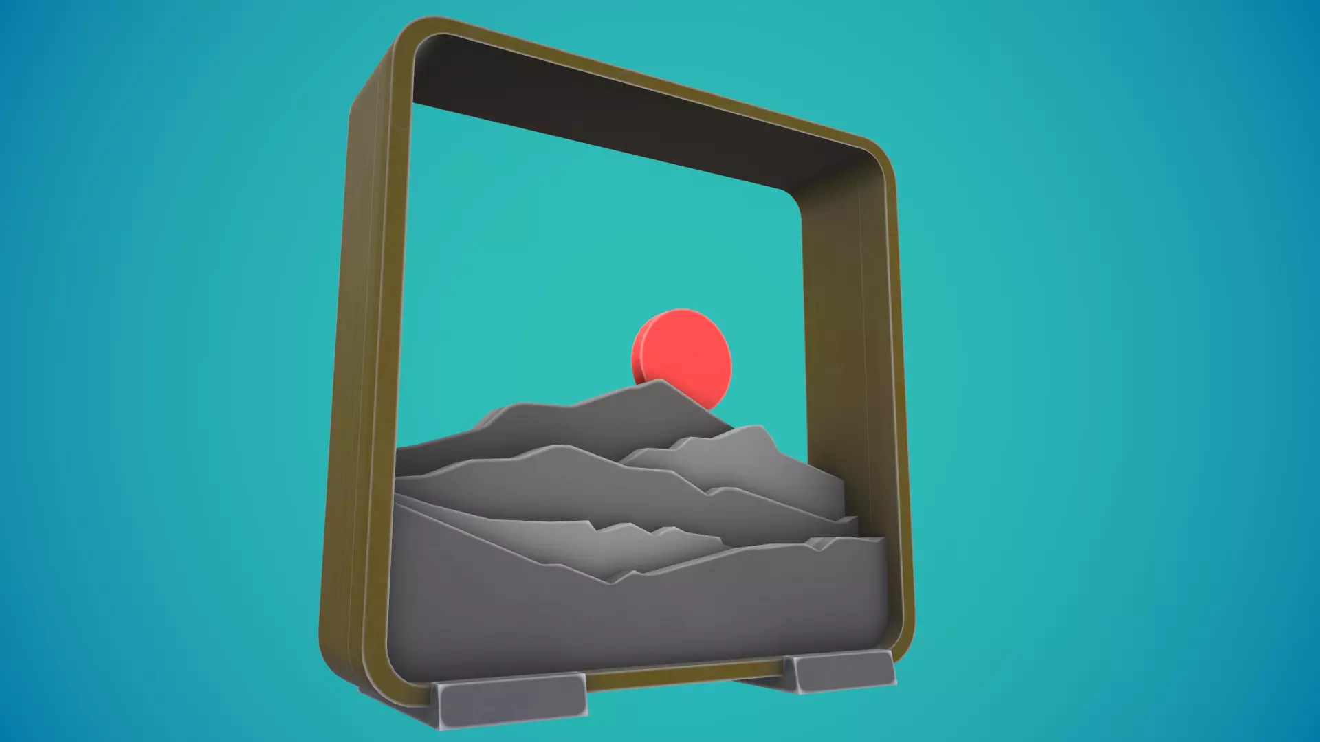 Sunset Tablestop Figure 3D print model_6