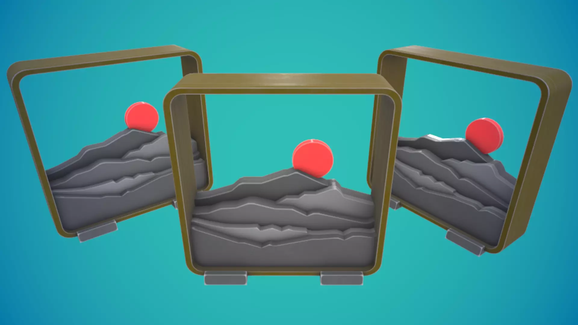 Sunset Tablestop Figure 3D print model_0