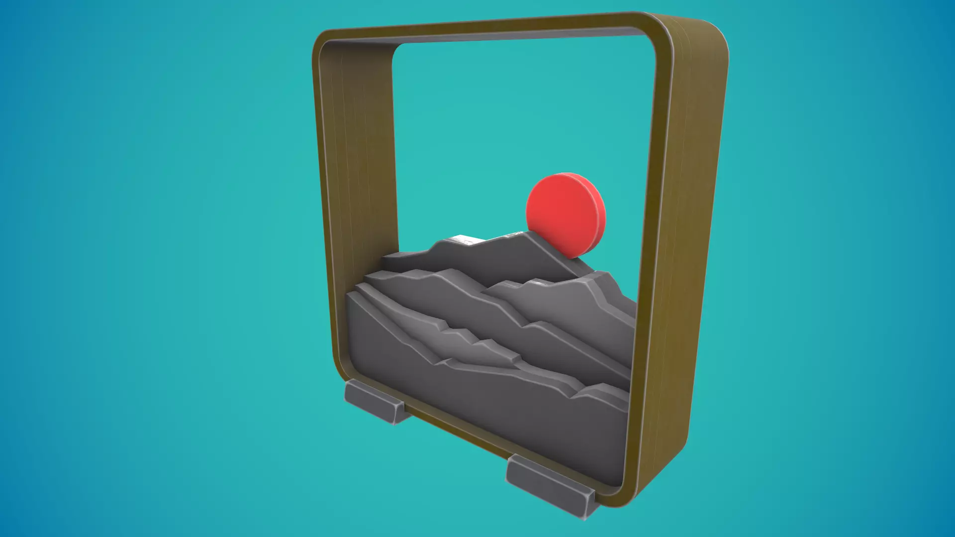 Sunset Tablestop Figure 3D print model_4