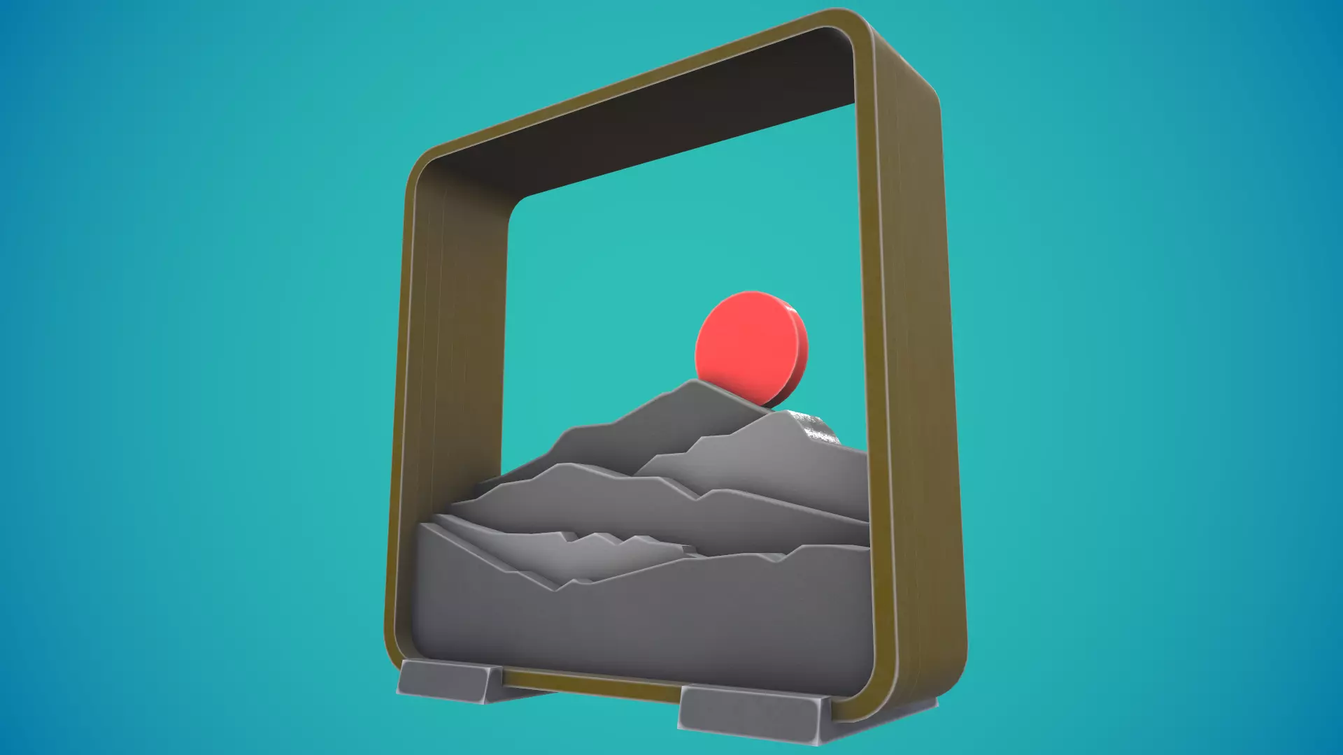 Sunset Tablestop Figure 3D print model_5