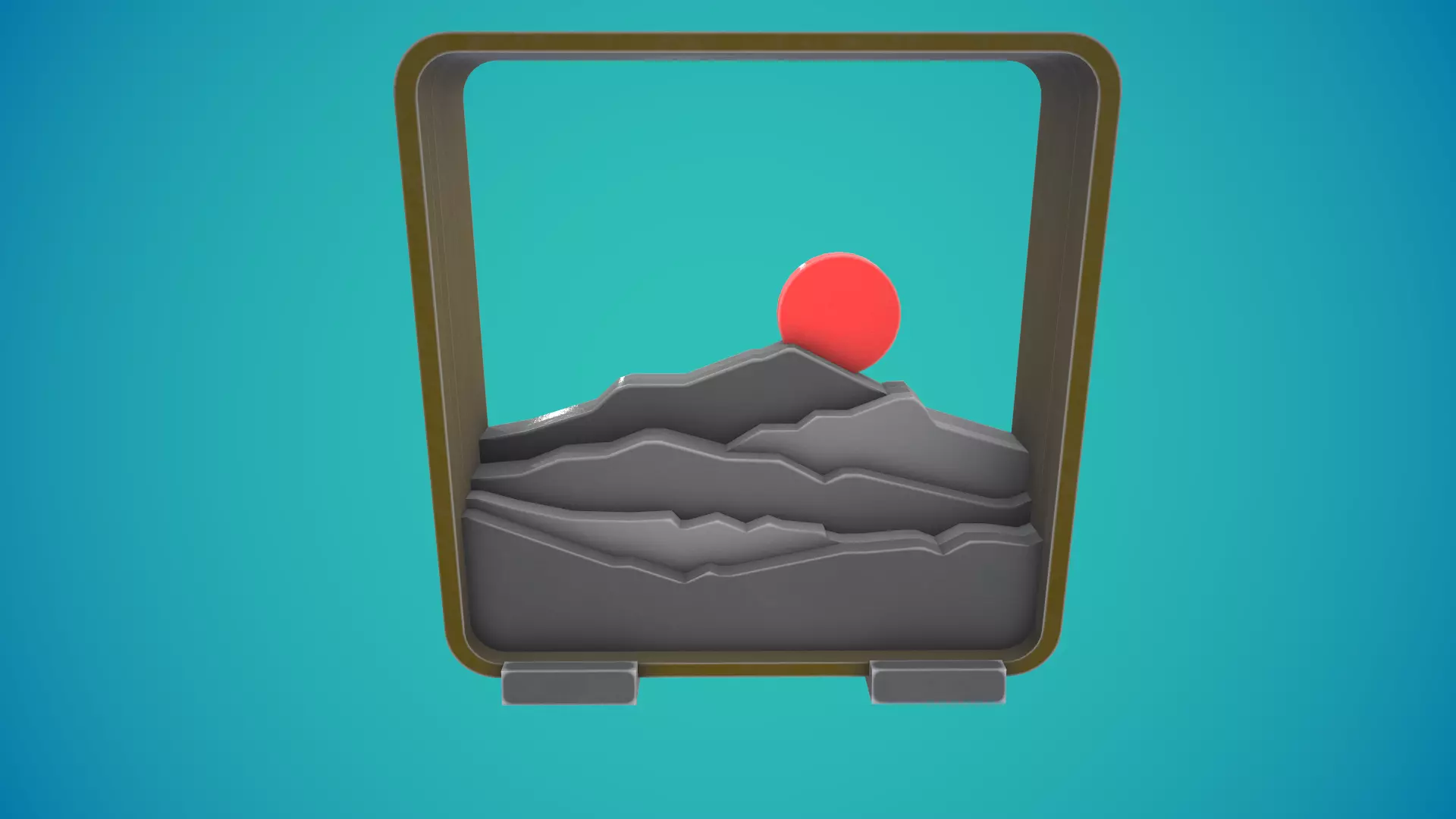 Sunset Tablestop Figure 3D print model_3