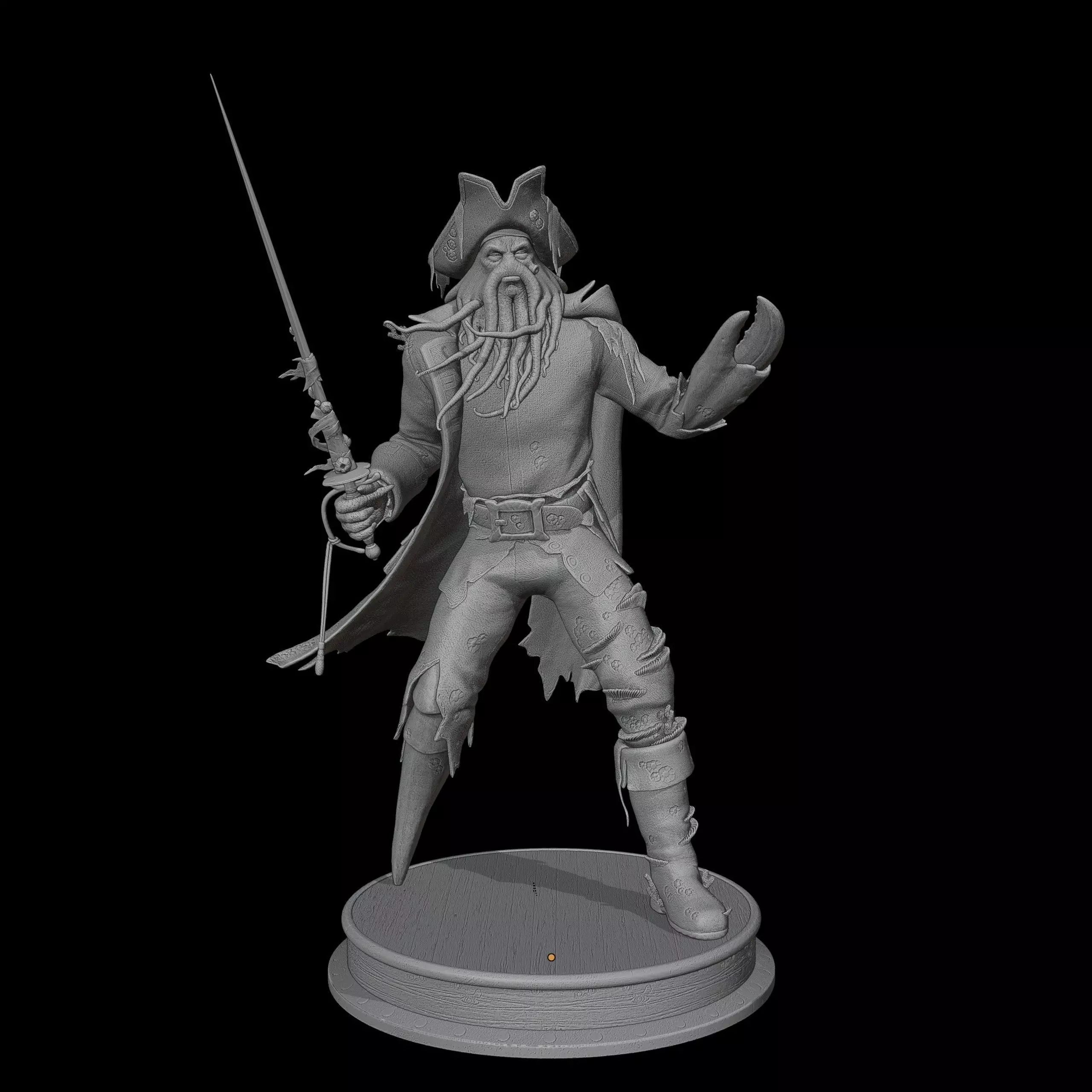 Davy Jones 3D print model_1