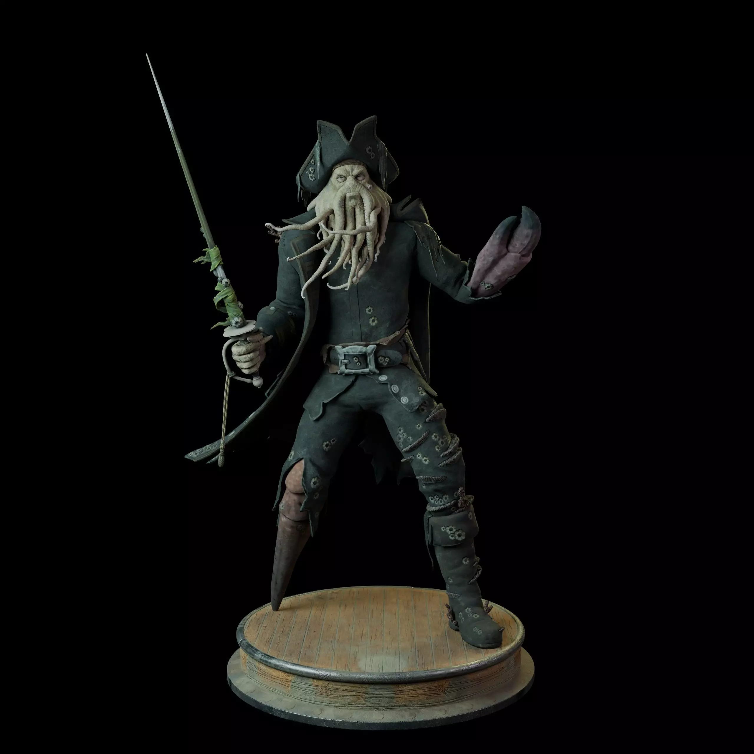 Davy Jones 3D print model_0