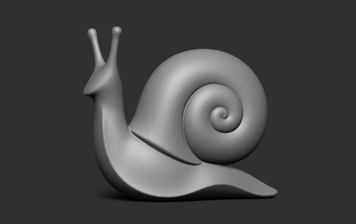 Snail 3D print model_12