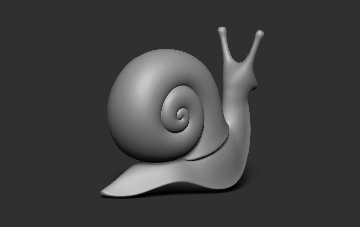 Snail 3D print model_16