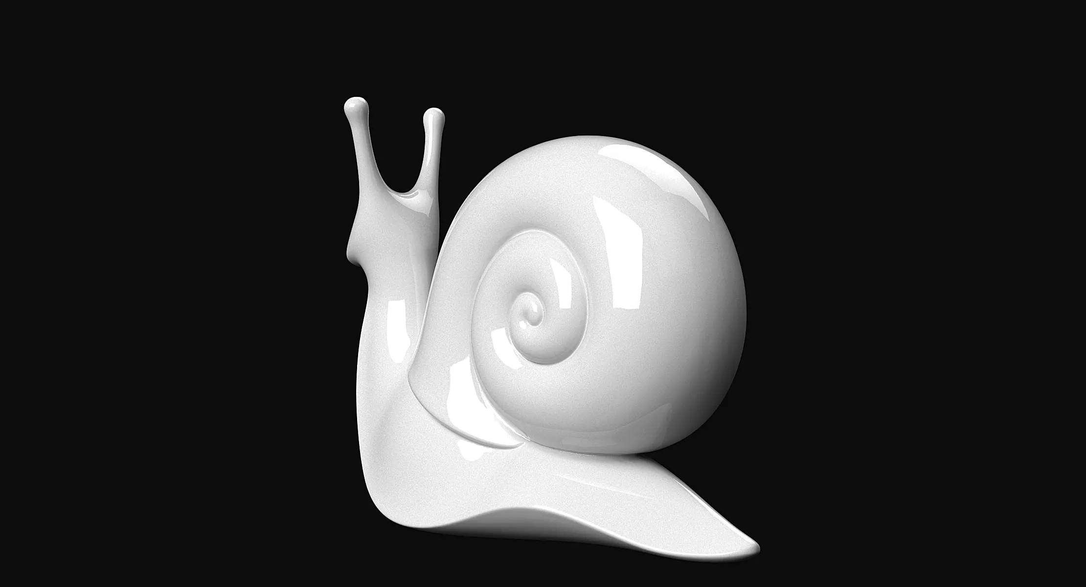Snail 3D print model_3