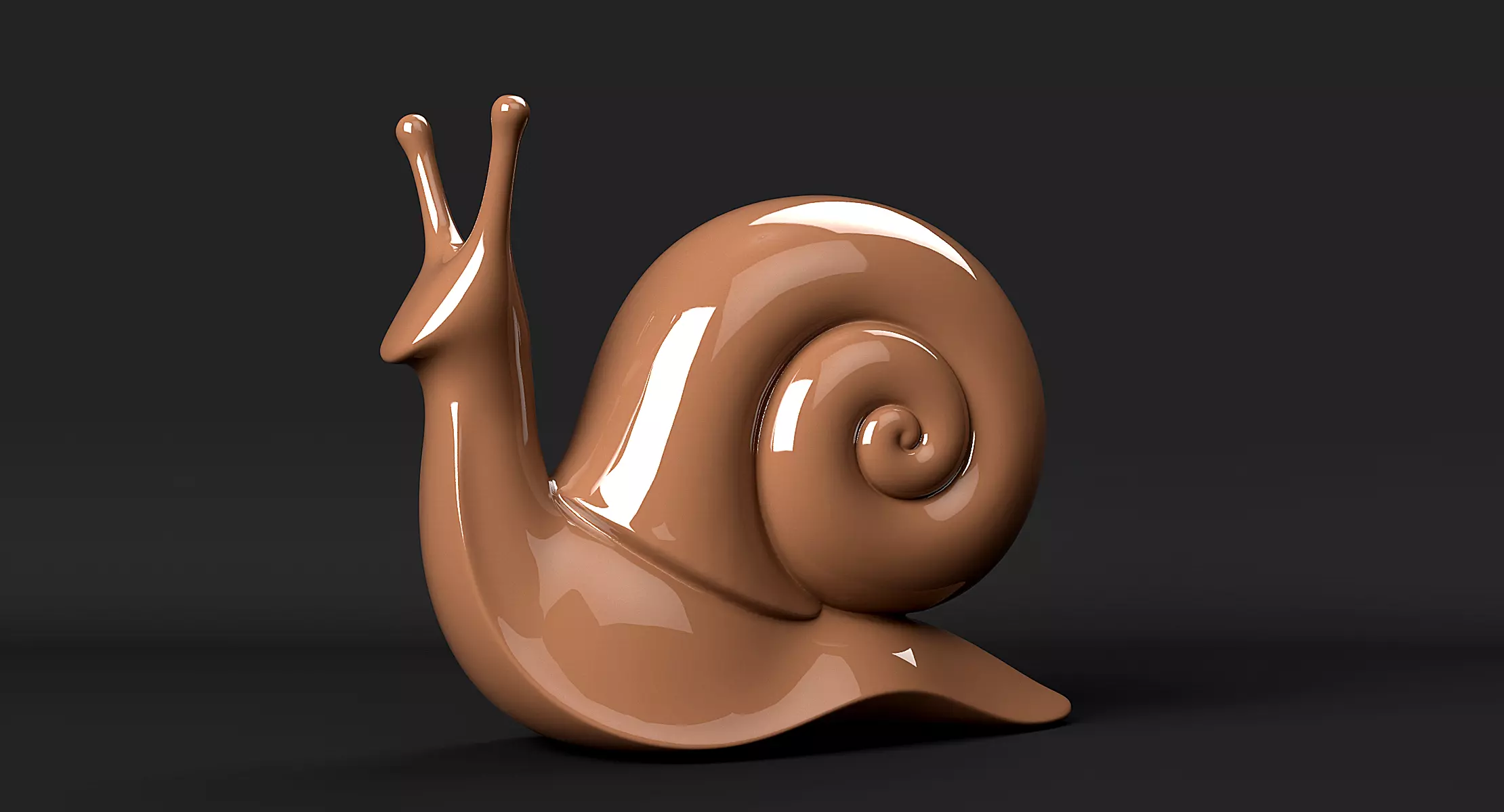Snail 3D print model_11