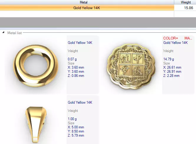 Moon Cake Pendant 3D print model_20