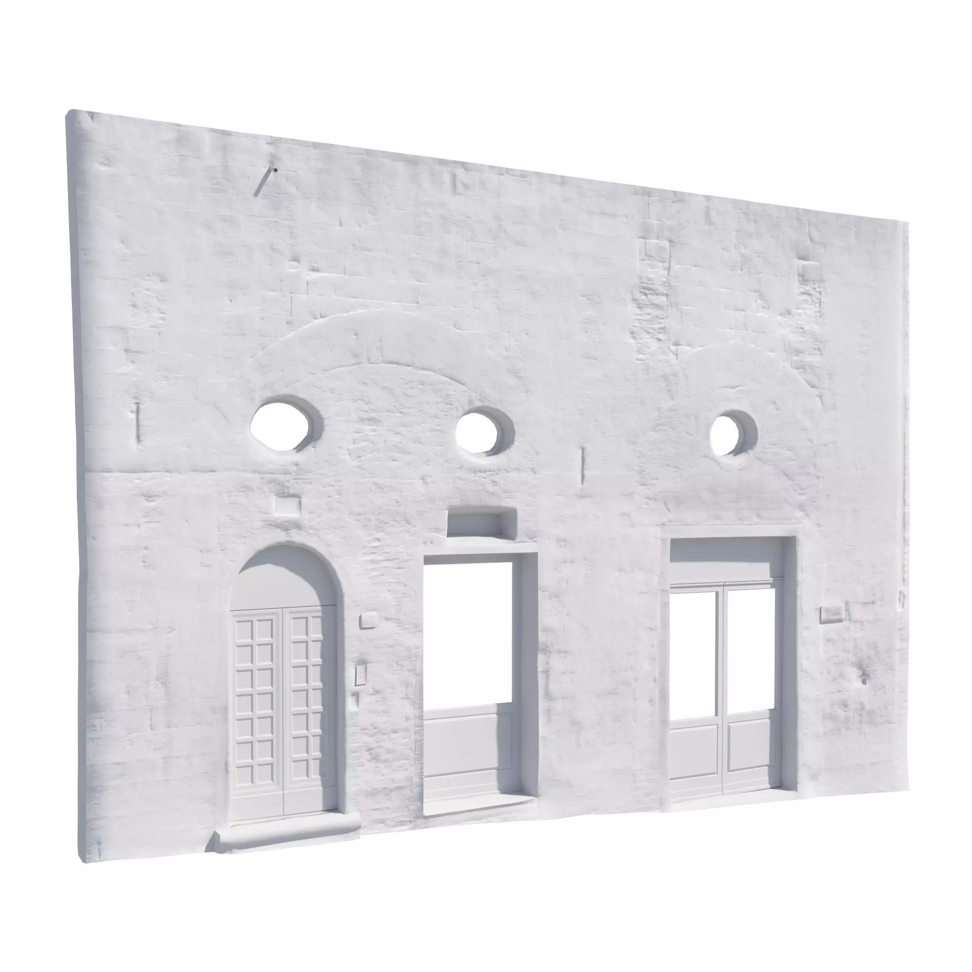 3D Scanned Italian Facade 007 Low-poly 3D model_1
