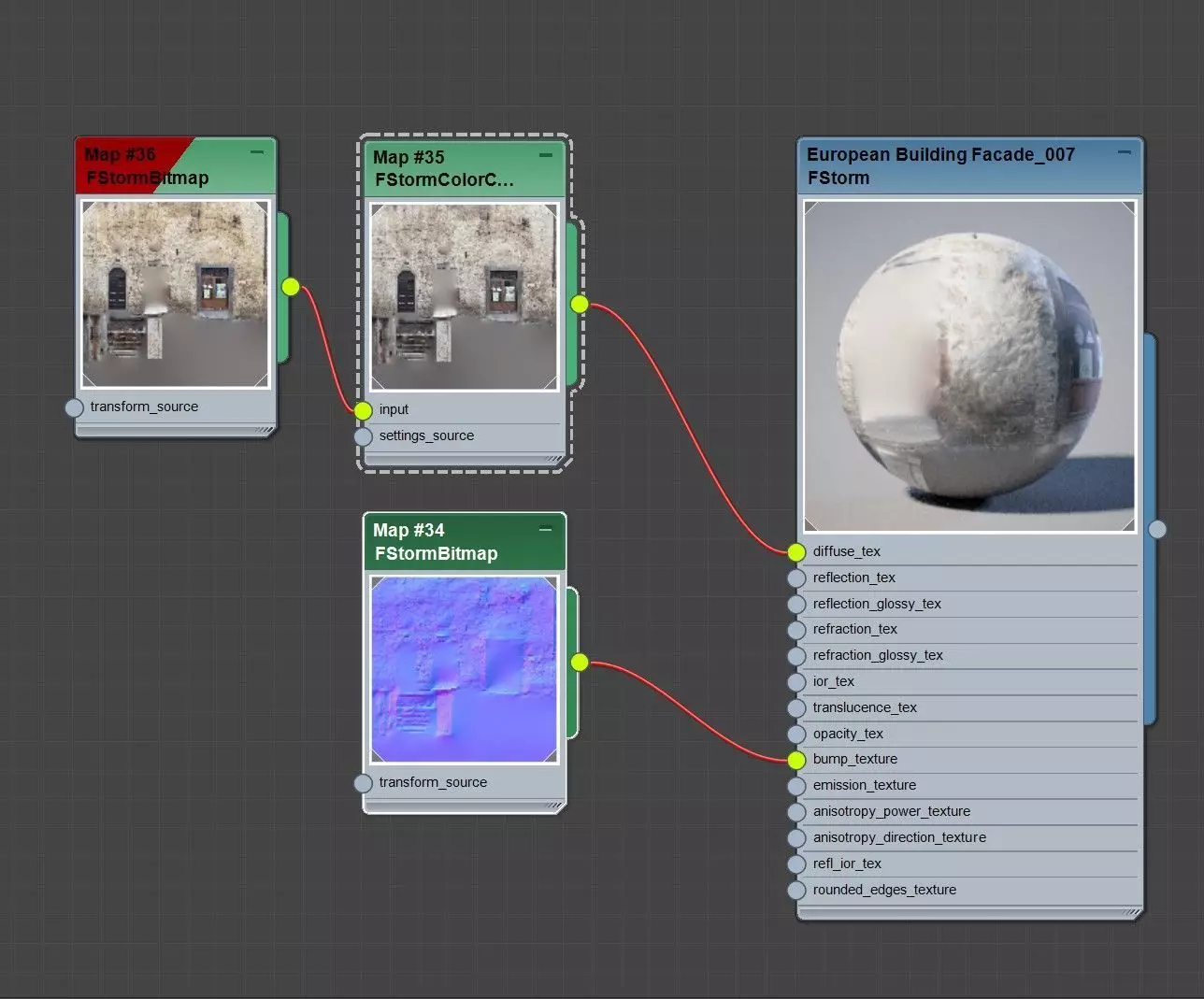 3D Scanned Italian Facade 007 Low-poly 3D model_7