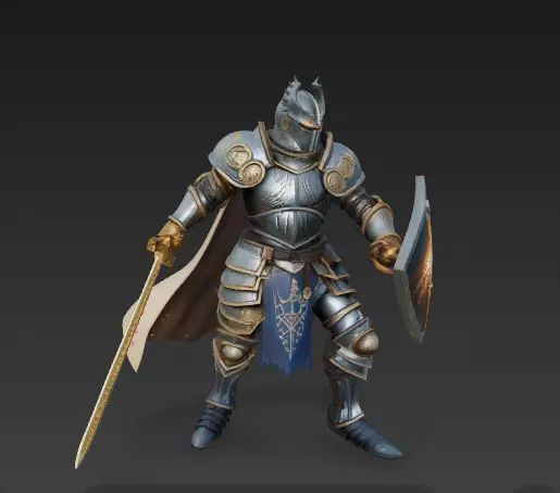 Divine Paladin of the Dawn - Champion of Holy Justice 3D model_3