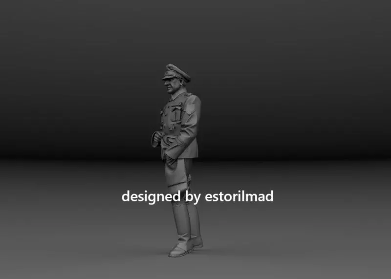 WW2 GERMAN SS OFFICER GENERAL 3D print model_2