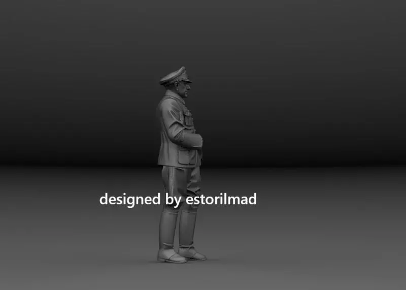WW2 GERMAN SS OFFICER GENERAL 3D print model_1