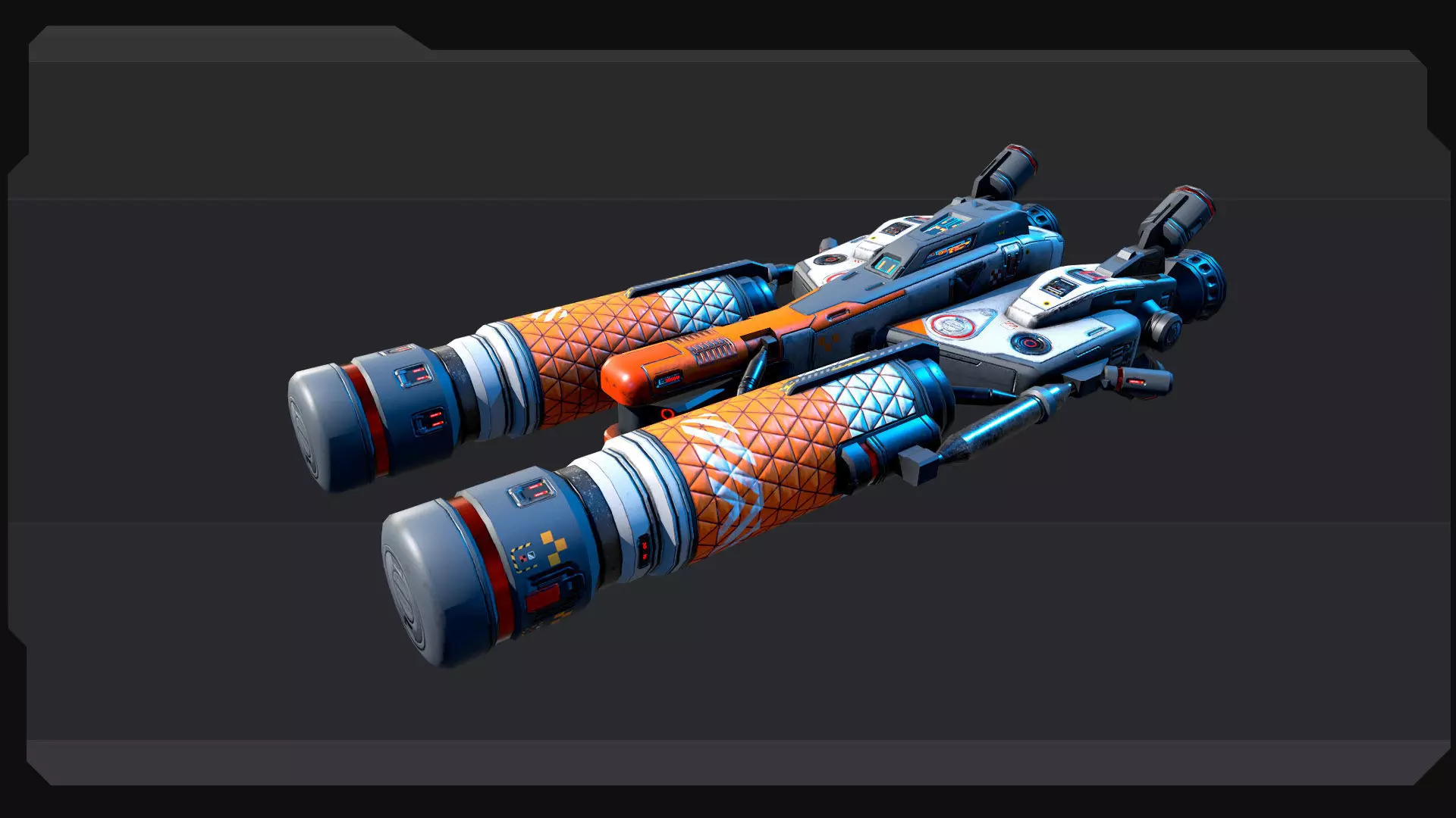 SF Scoup Ship - EX3 Low-poly 3D model_1