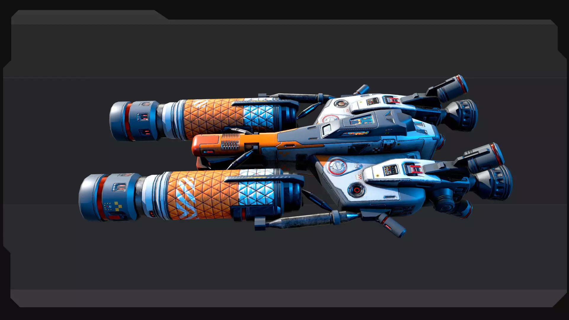 SF Scoup Ship - EX3 Low-poly 3D model_2