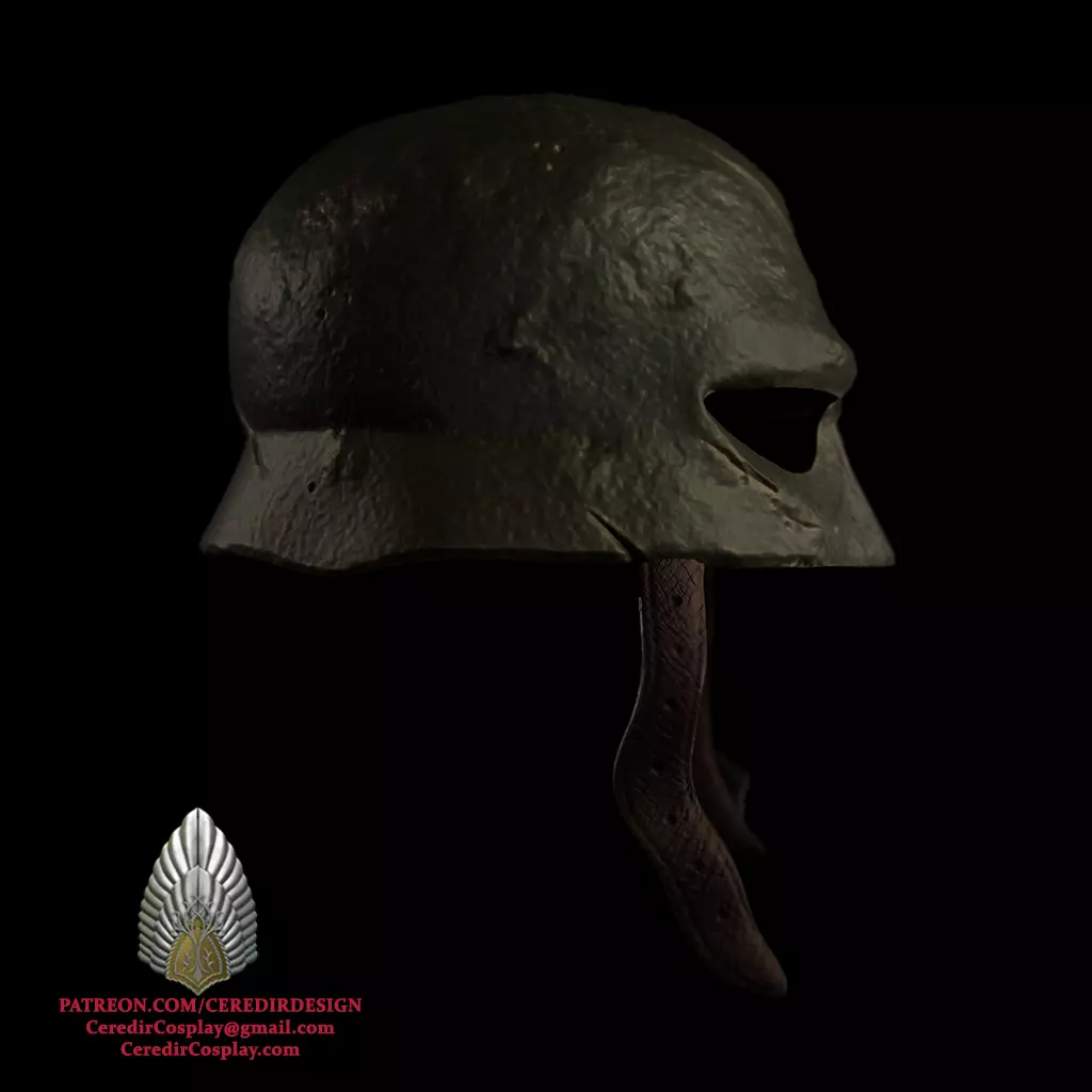 Orc Iron Cap Helmet lord of the rings 3D DIGITAL DOWNLOAD 3D print model_1