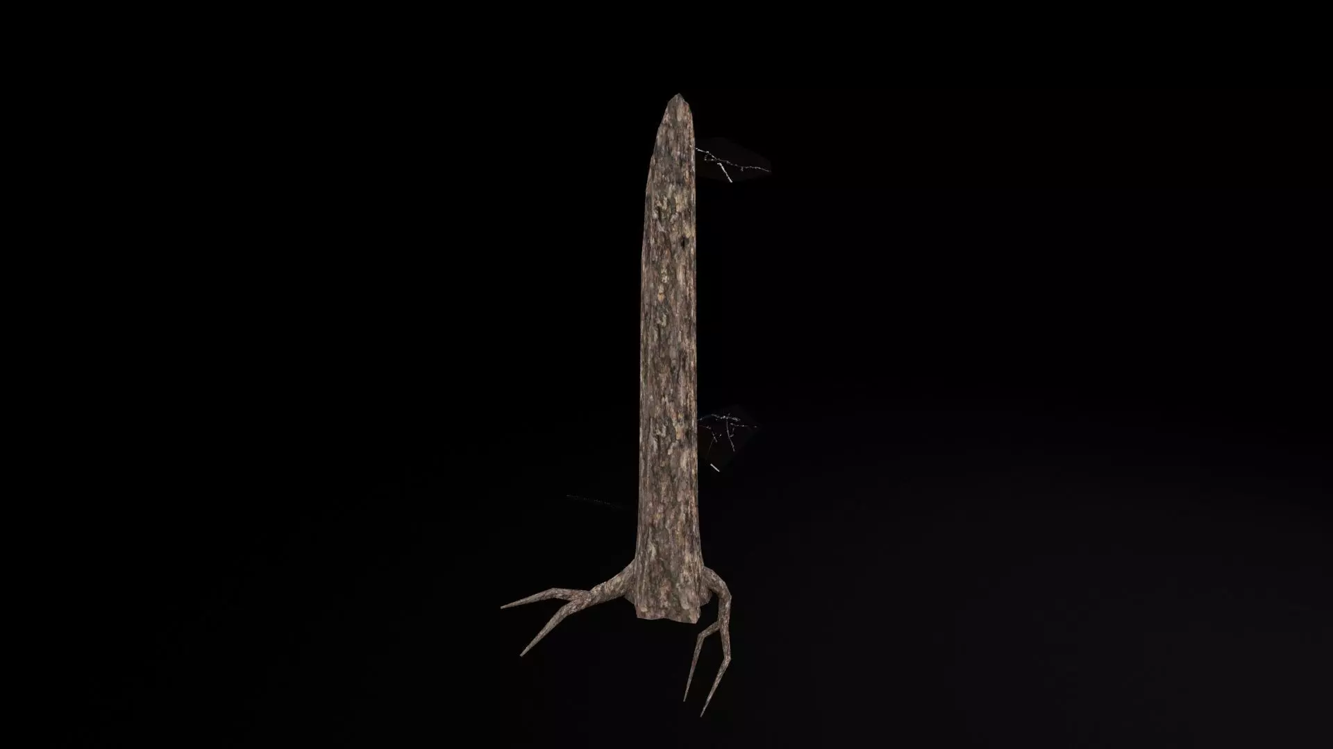 Realistic Snag Tree Low-poly 3D model_7