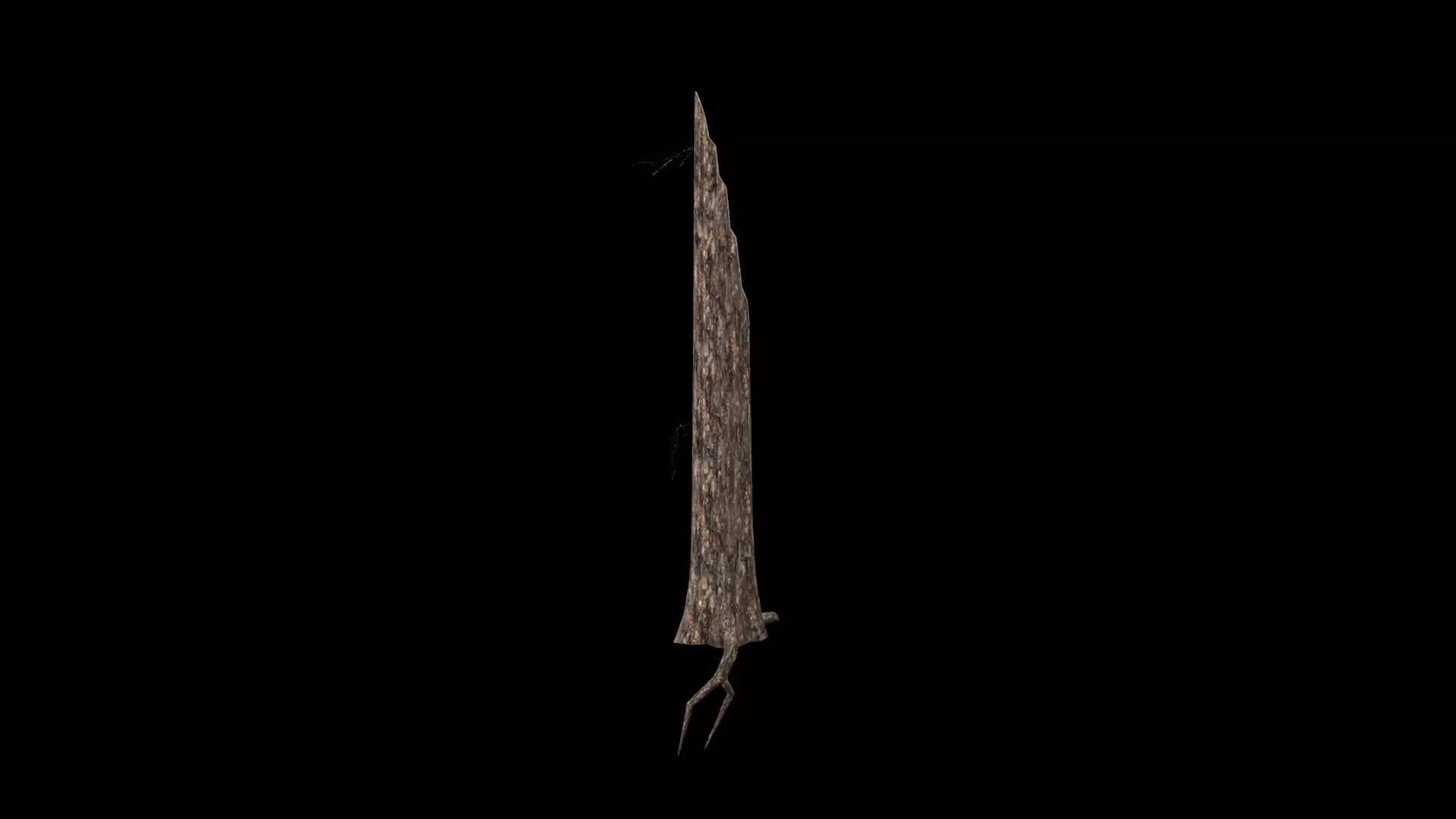 Realistic Snag Tree Low-poly 3D model_1