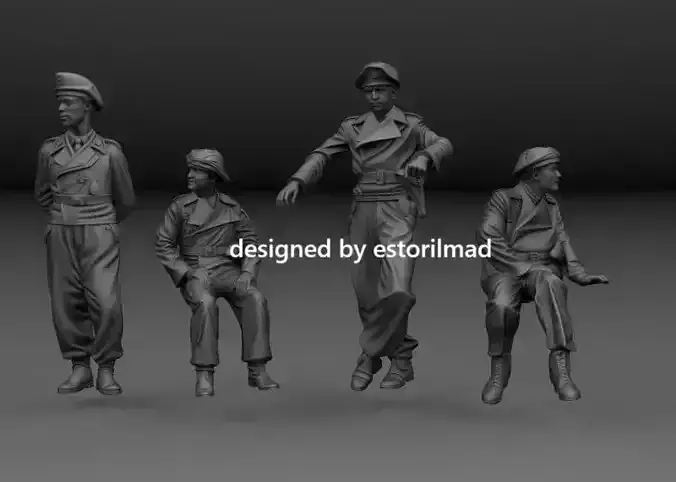 WW2 PANZER TANKER CAMPAIGN FRANCE 1940 3D print model