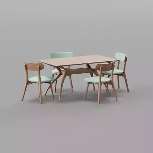 Bryona 4  Person Trestle Dining Set