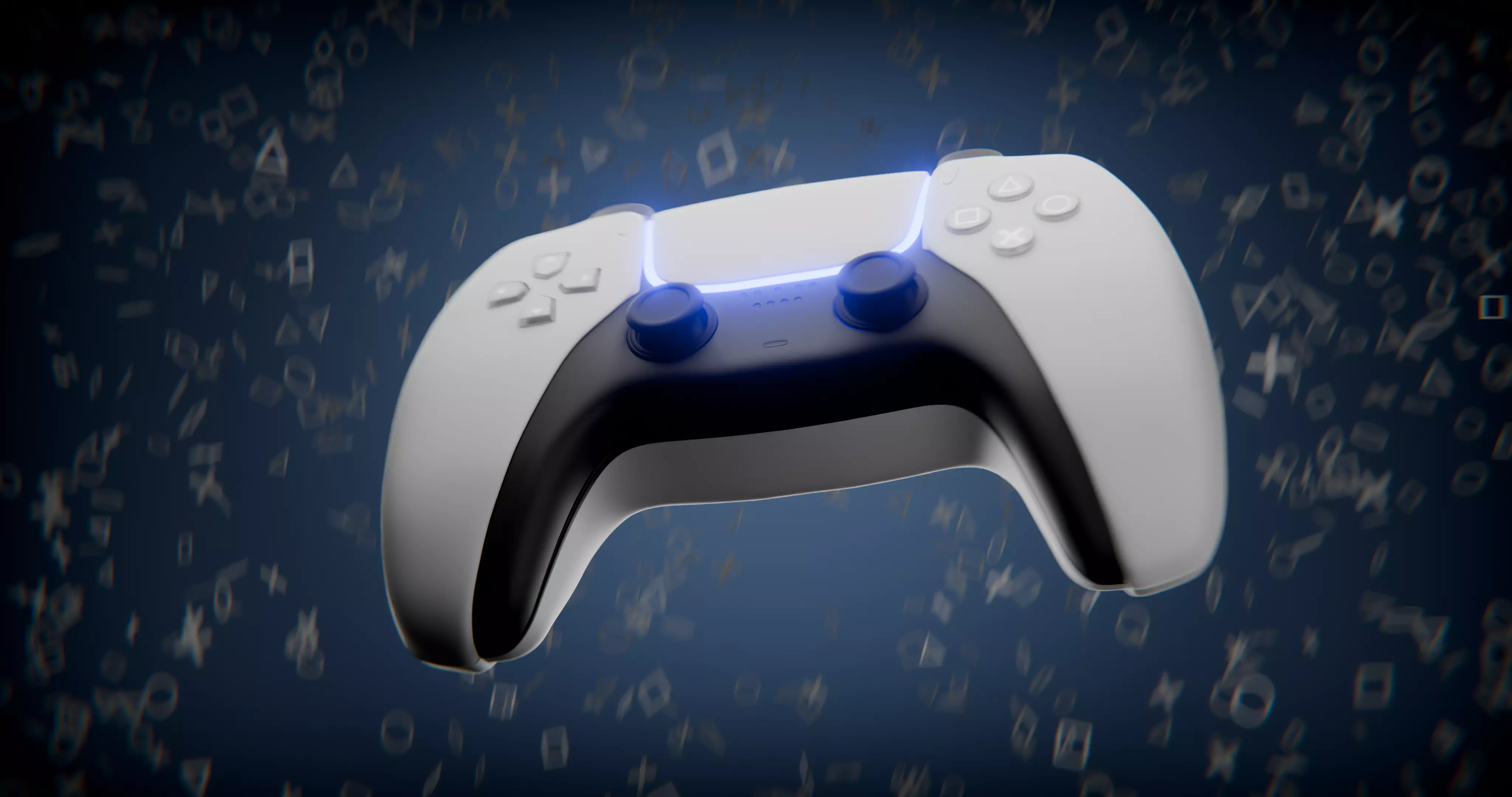 PS5 Controller 3D model_0