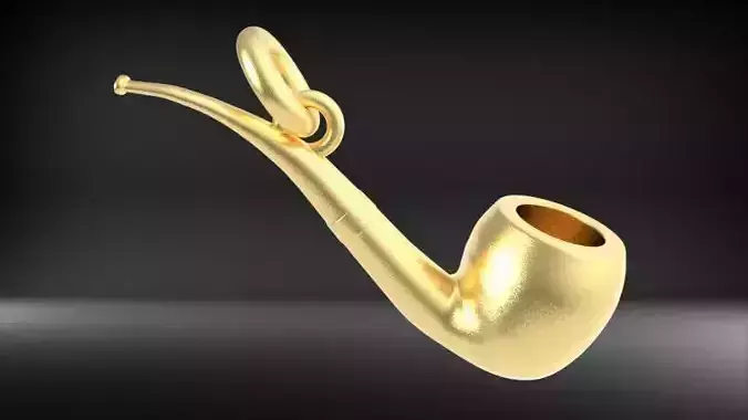 Tobacco Cigar Pipe Pendant Charm Jewelry 3D print model