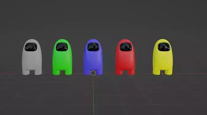 among us crewmate 3D print model
