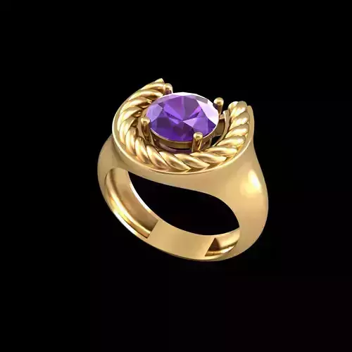 Horseshoe Ring 3D Model