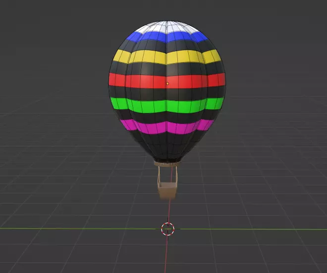 hot air baloon 3D print model_0