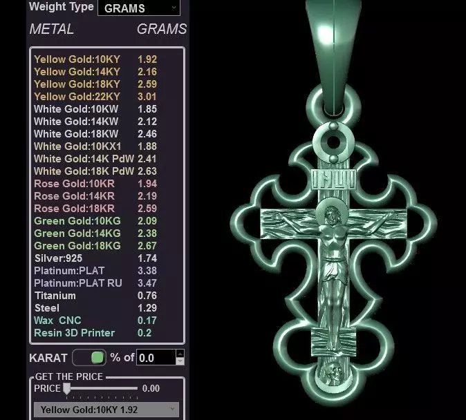 Ortodox cross 3D print model_6