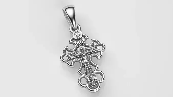 Ortodox cross 3D print model