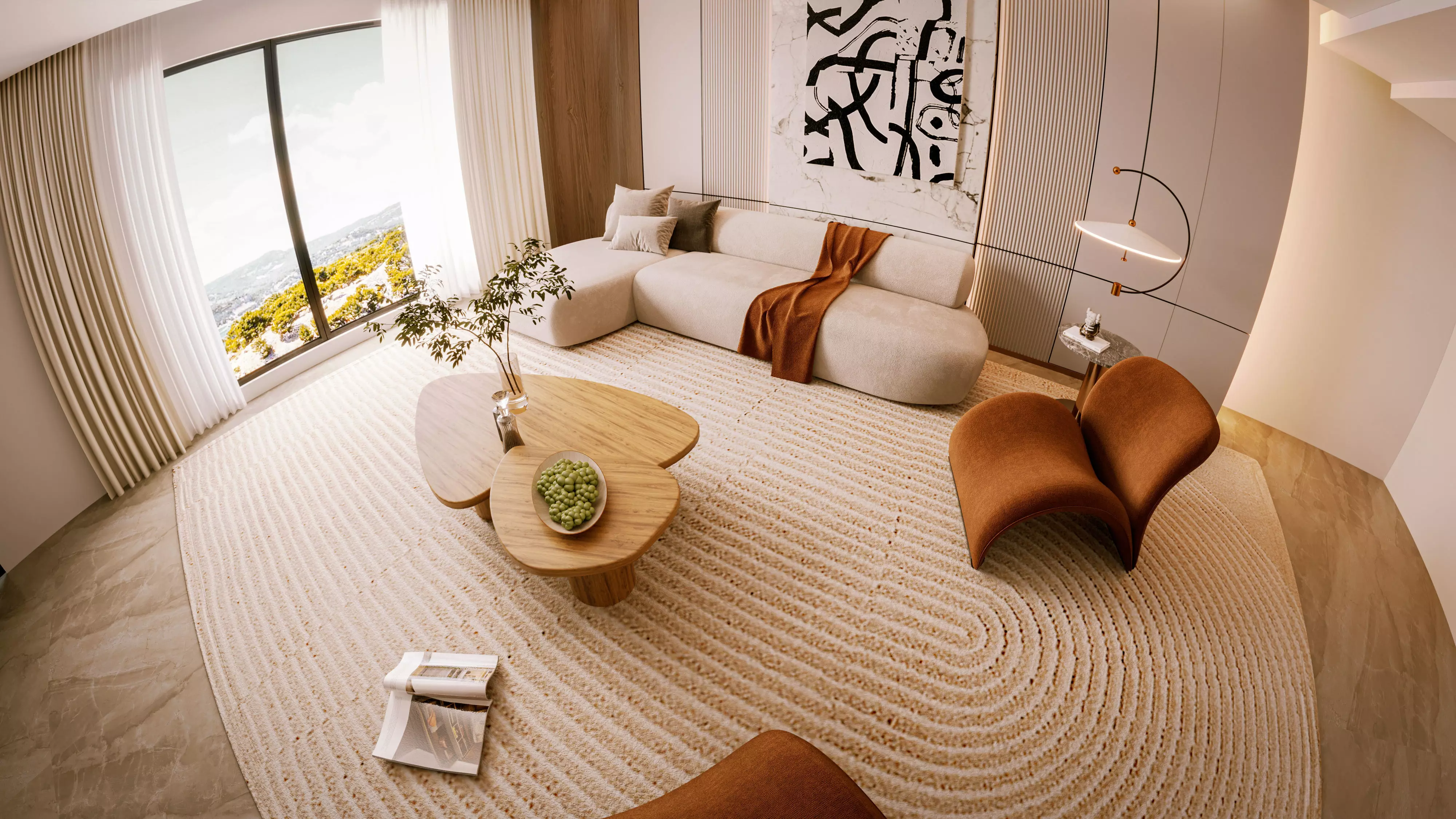 Modern Living Room 3D model_1