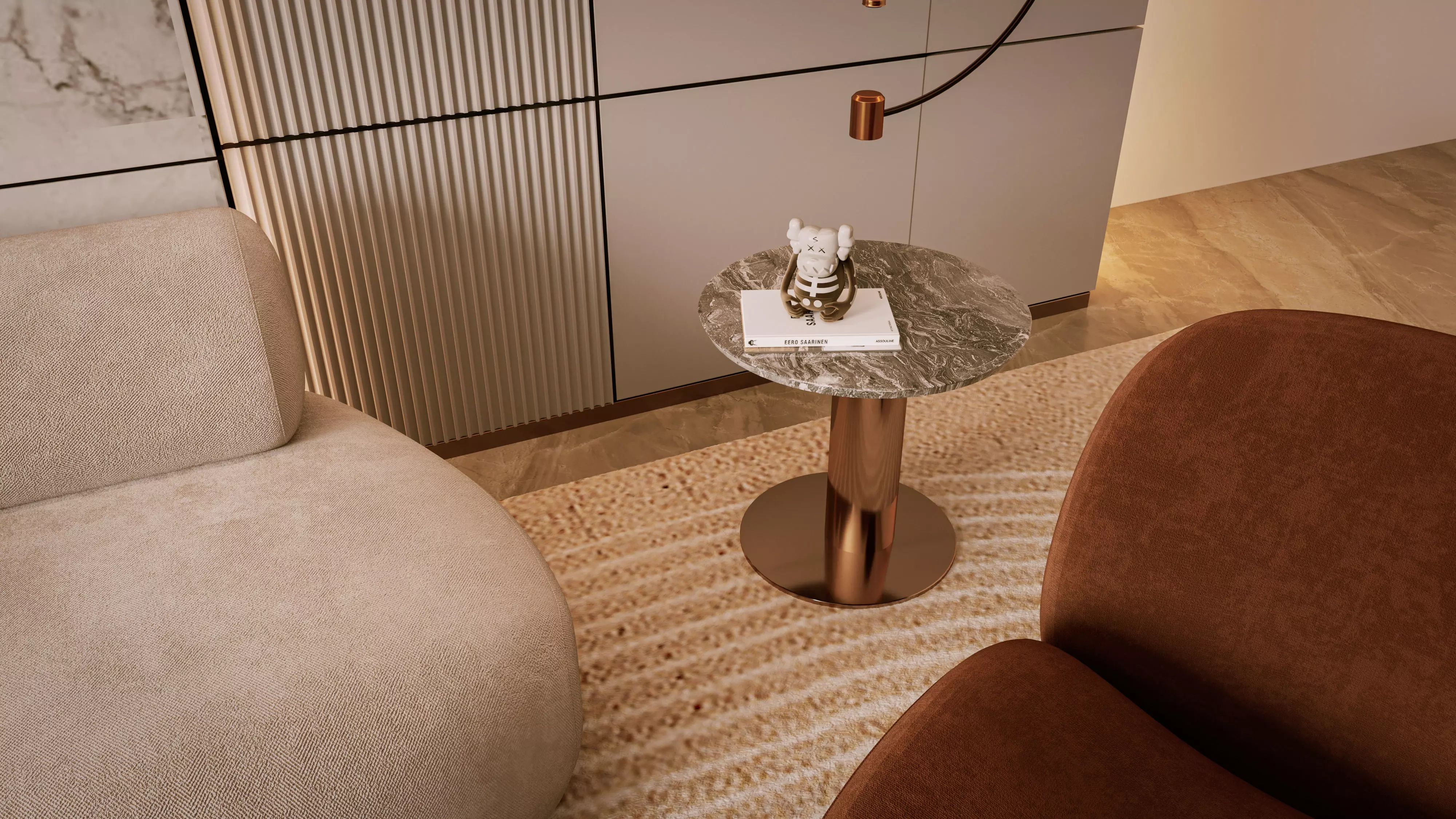 Modern Living Room 3D model_5