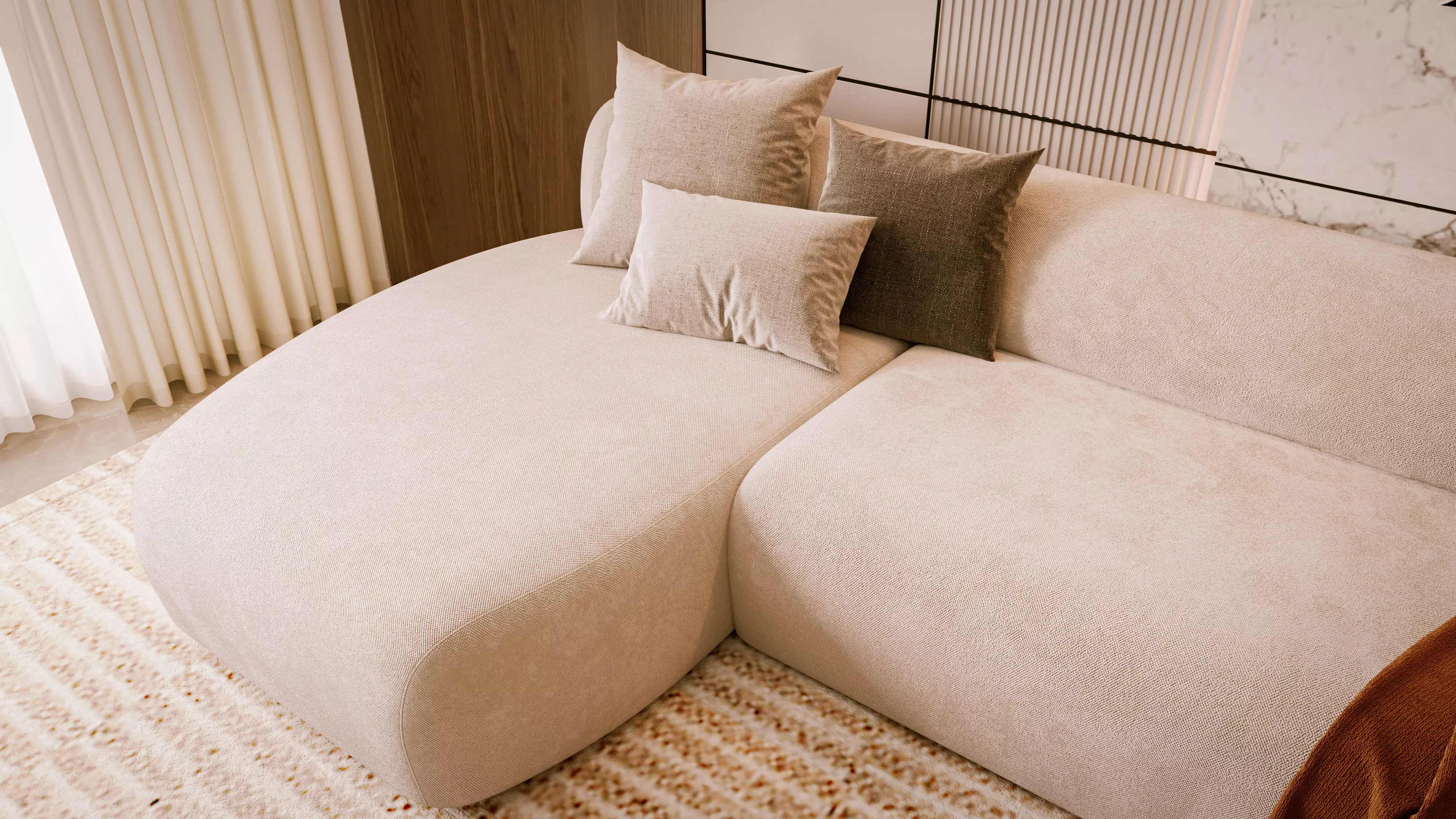 Modern Living Room 3D model_3