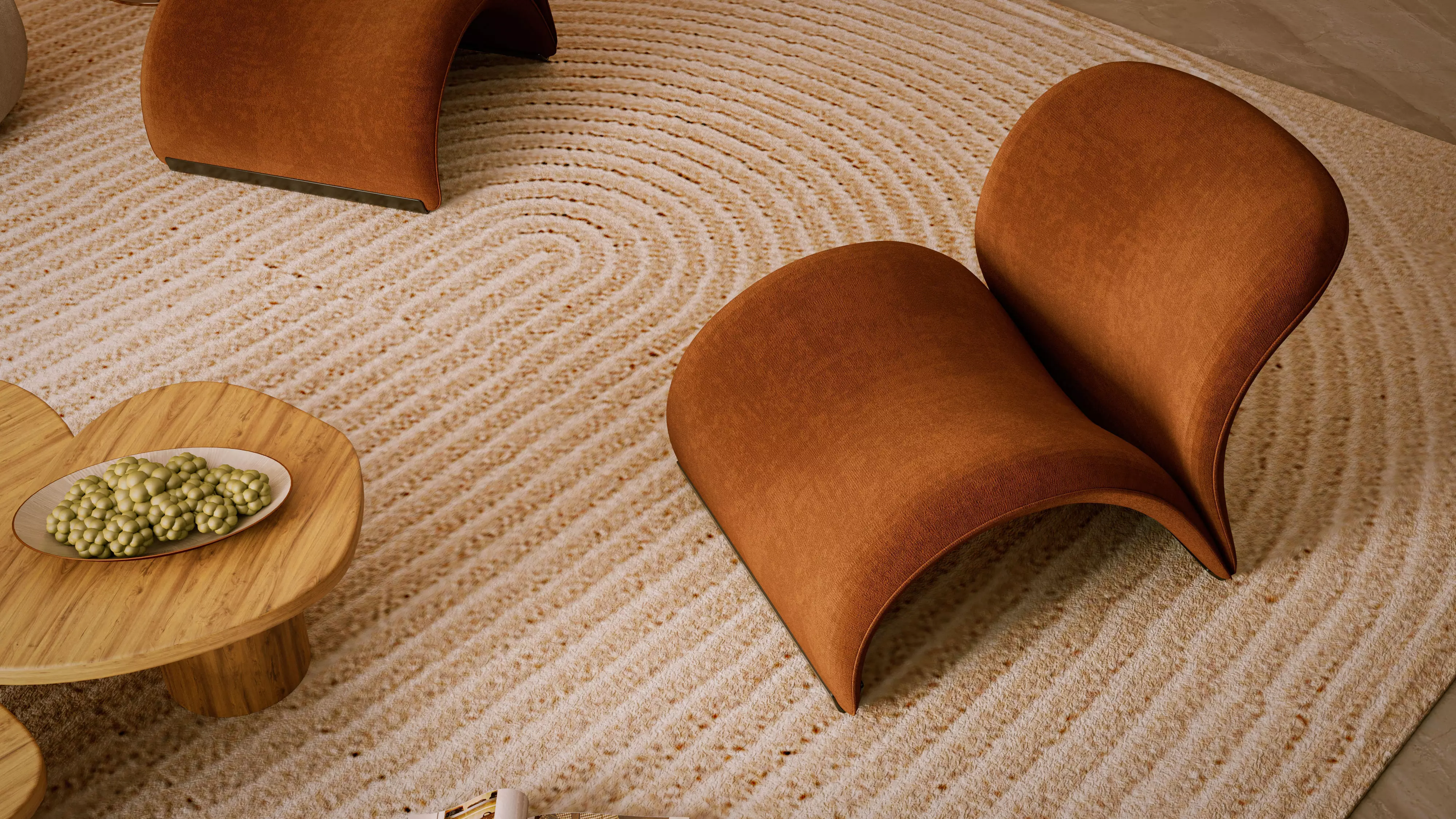 Modern Living Room 3D model_8