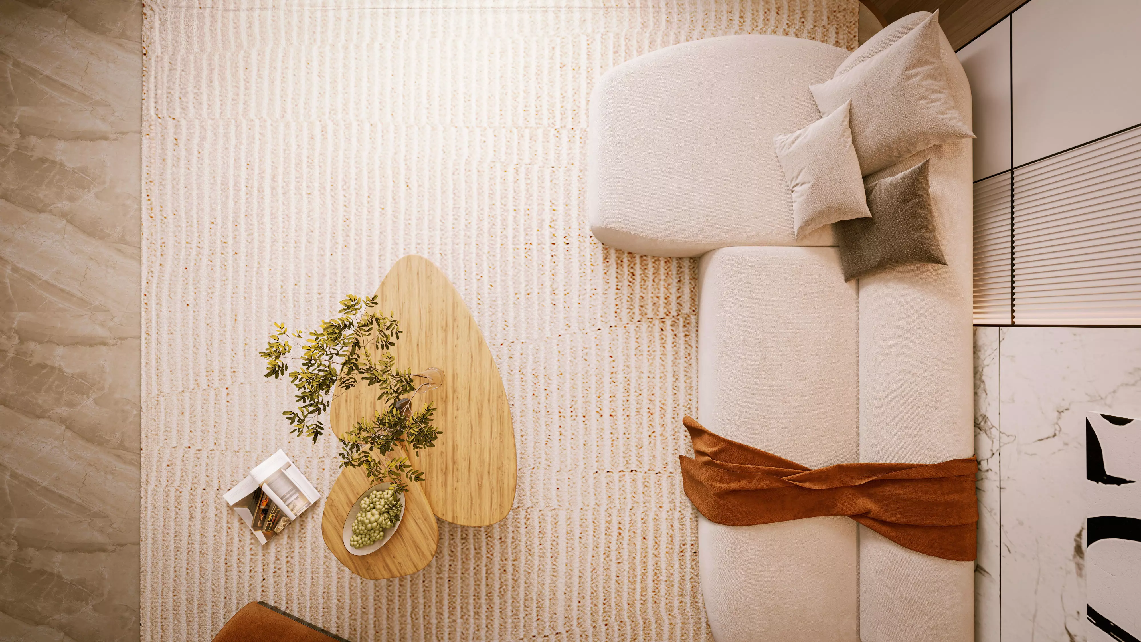 Modern Living Room 3D model_4