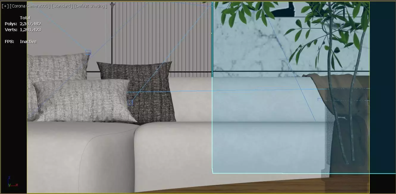 Modern Living Room 3D model_15