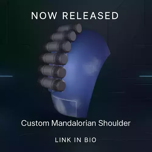 Mandalorian Shoulder Armor  Star Wars  3D DIGITAL DOWNLOAD 3D print model