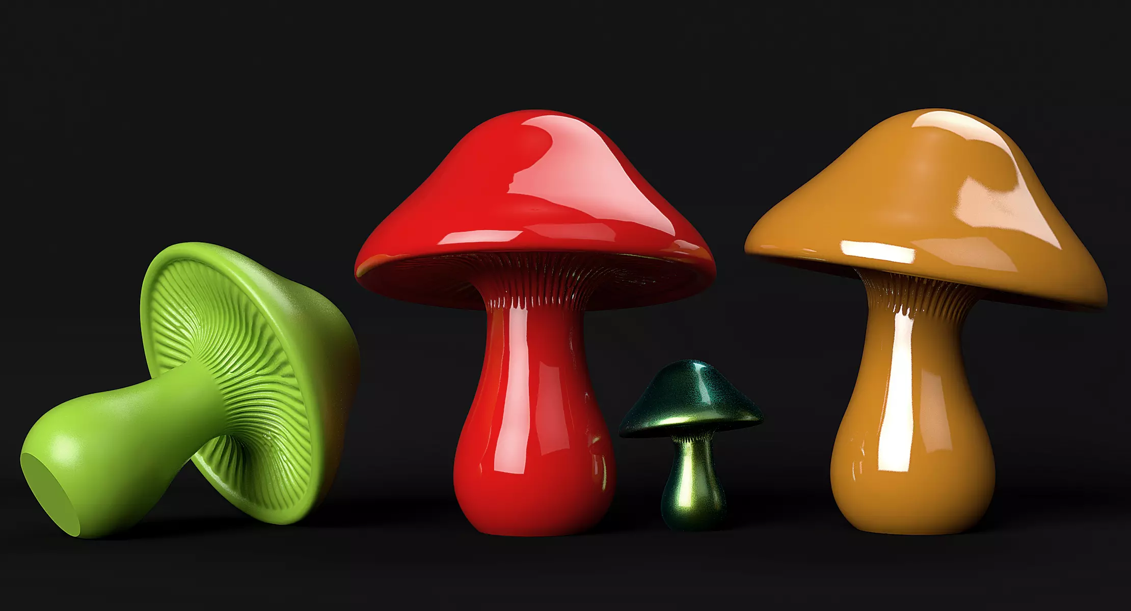 Mushroom 3D print model_5