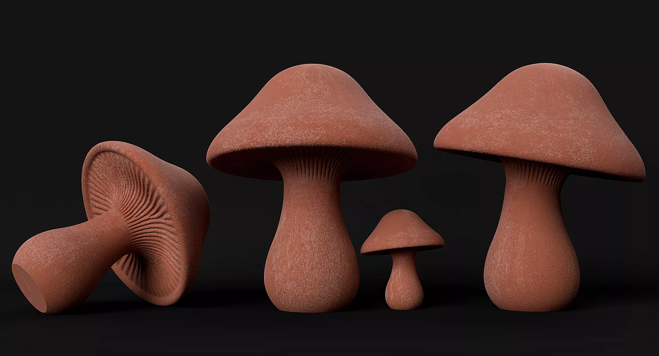 Mushroom 3D print model_4