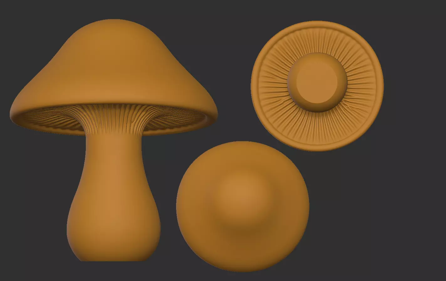 Mushroom 3D print model_14