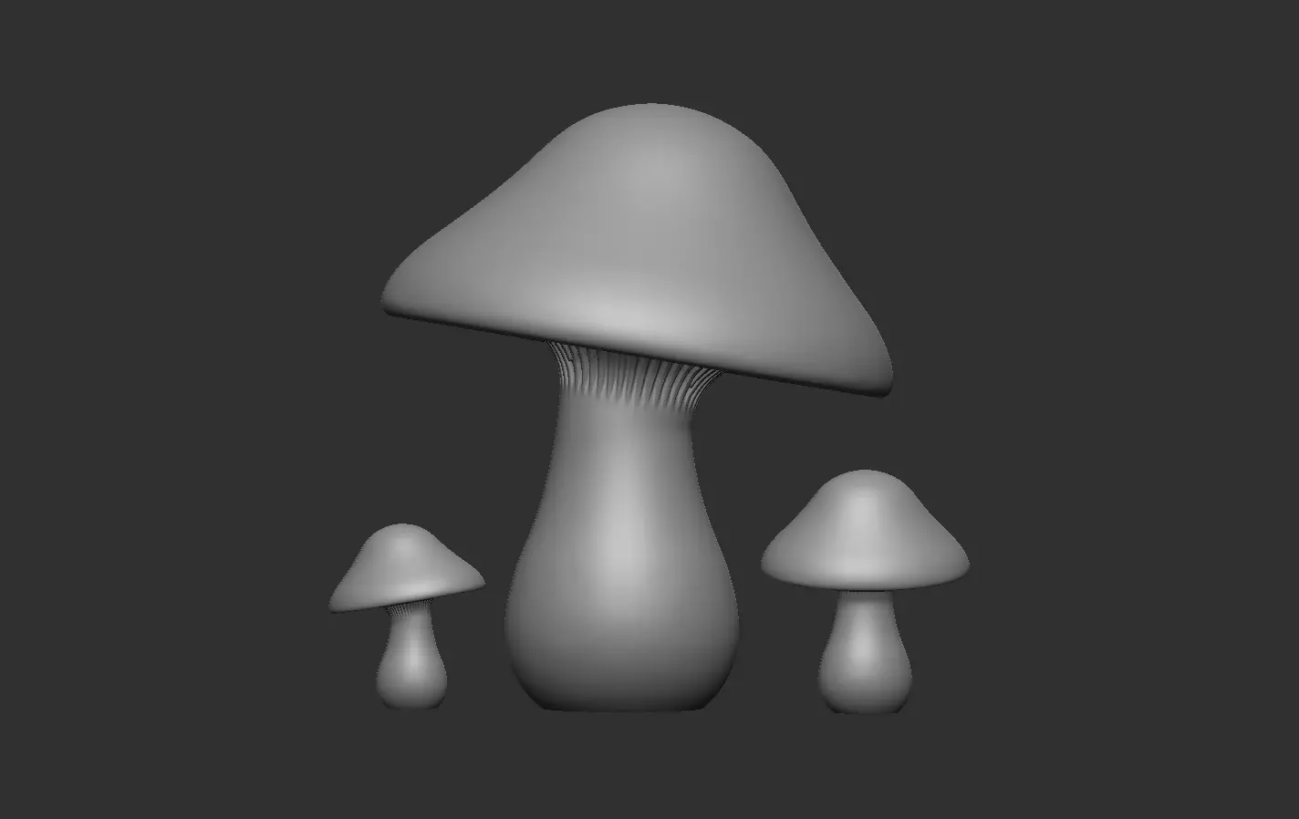 Mushroom 3D print model_10