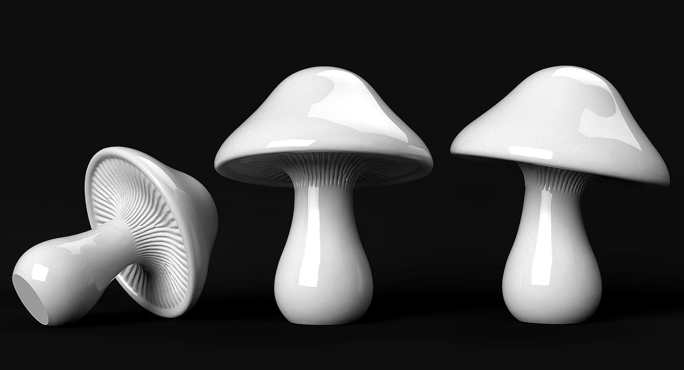 Mushroom 3D print model_2