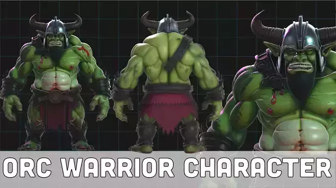 Orc Warrior Character Fantasy Creature 3D model
